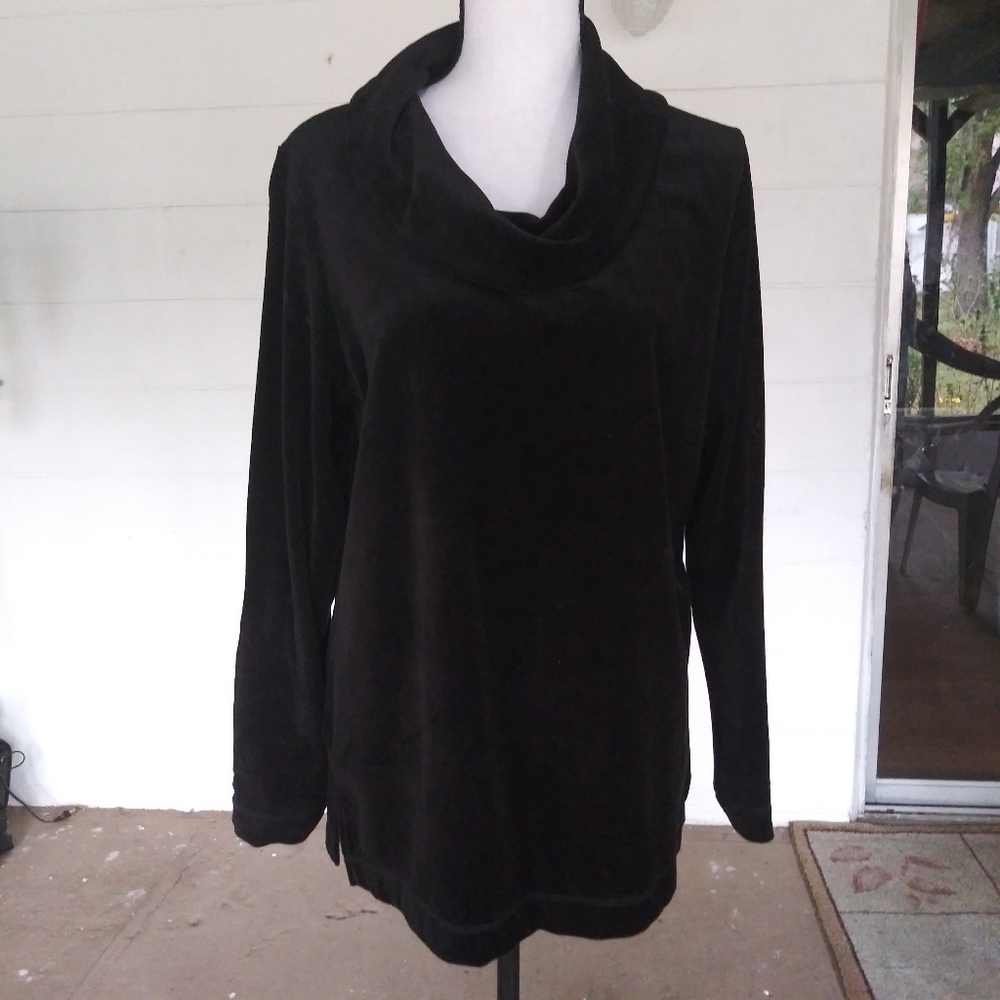 White Stag Velvet Cowl Neck Sweater